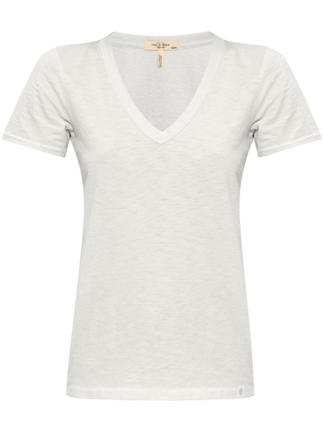 

Rag & bone футболка The Slub с V-образным вырезом, нейтральный цвет