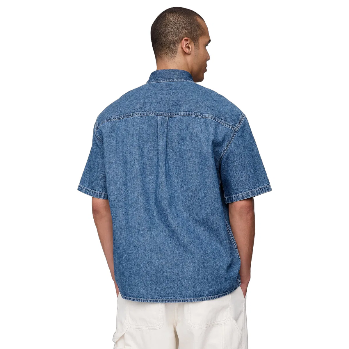 Футболка мужская, Medium, washed, с круглым вырезом GAP, Medium Washed — фото 2