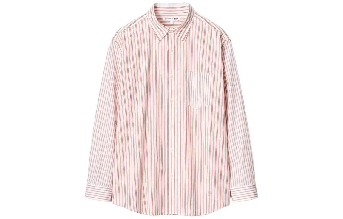 UNIQLO Рубашка мужская JW Anderson Jw Anderson Co Branded Series 12 Pink с заостренным воротником