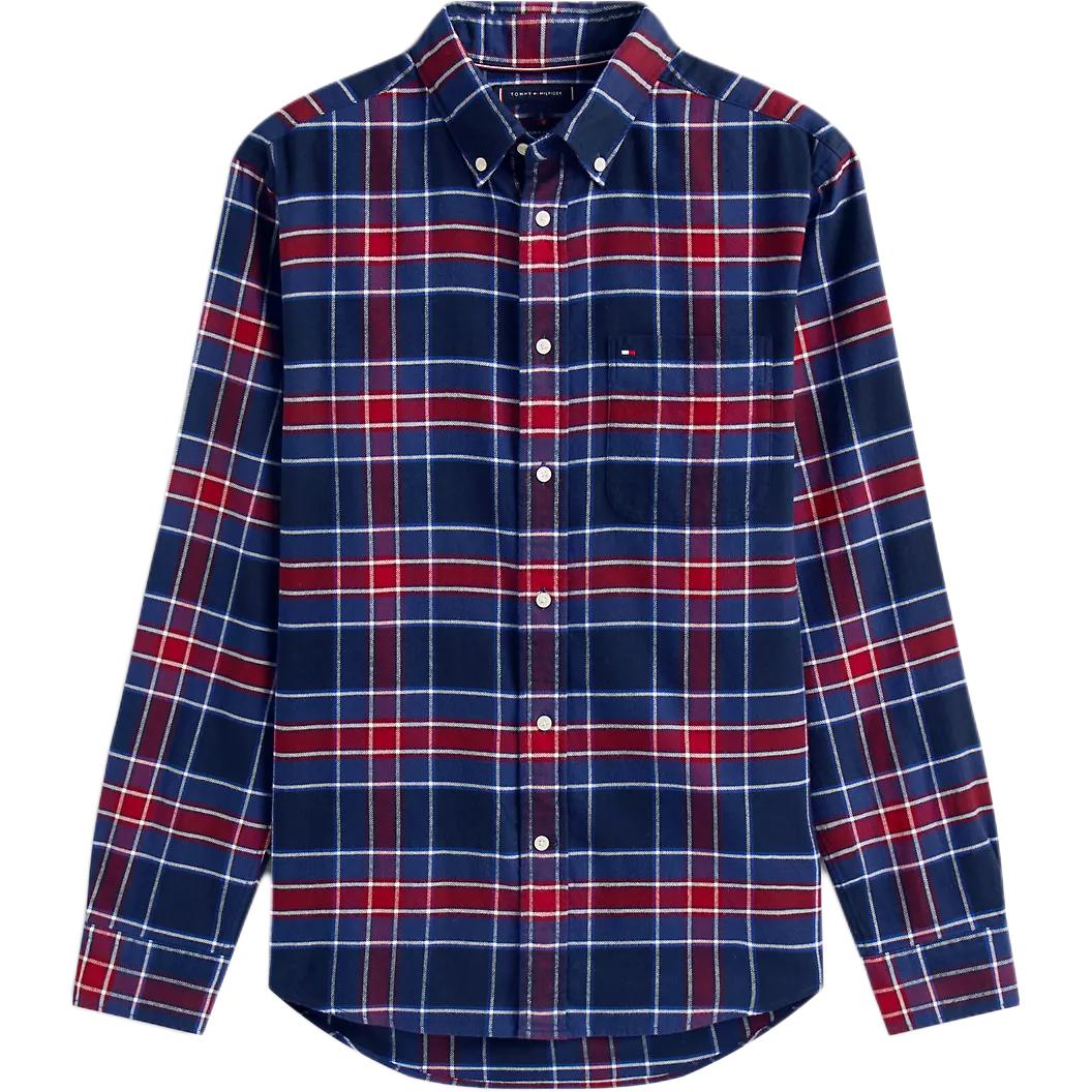 

Tommy Hilfiger Мужская рубашка морского синего цвета Marine Blue