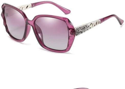 

Квадратные солнцезащитные очки большого размера для женщин, поляризованные, винтажные солнцезащитные очки, женские очки для активного отдыха на природе MTZJH, C2 Purple