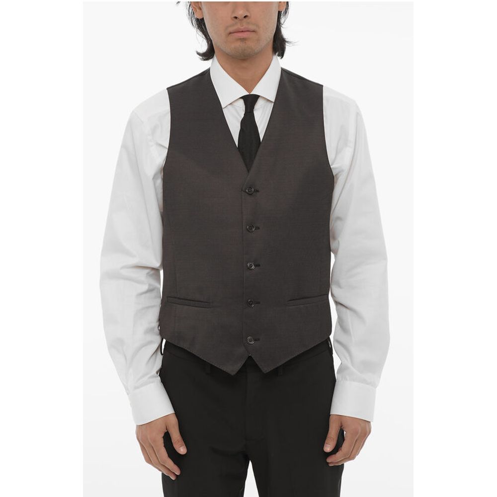 

CC COLLECTION Жилет из смеси шерсти CERIM.RESET с джемперами Corneliani, Gray