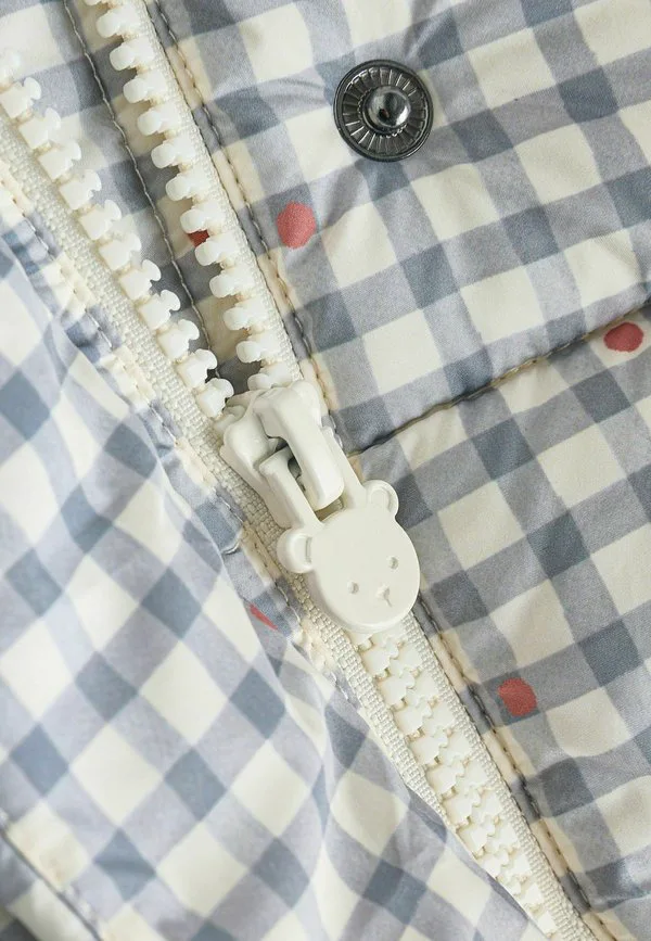 Зимняя куртка стандартного кроя Next, Grey Gingham — фото 2