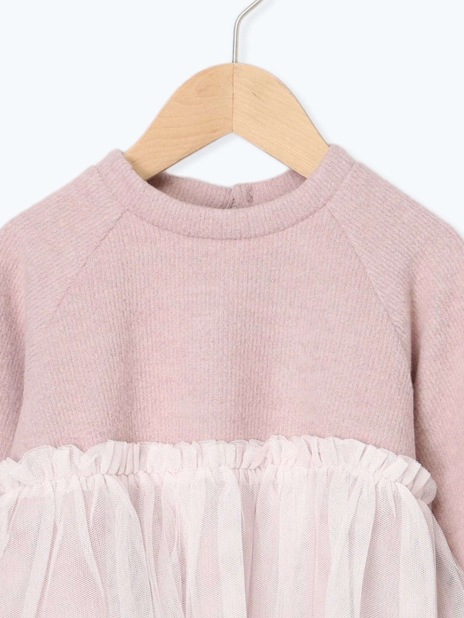Вязаное платье из тюля с застежкой на молнию Samansa Mos2 Lagom, pink — фото 3