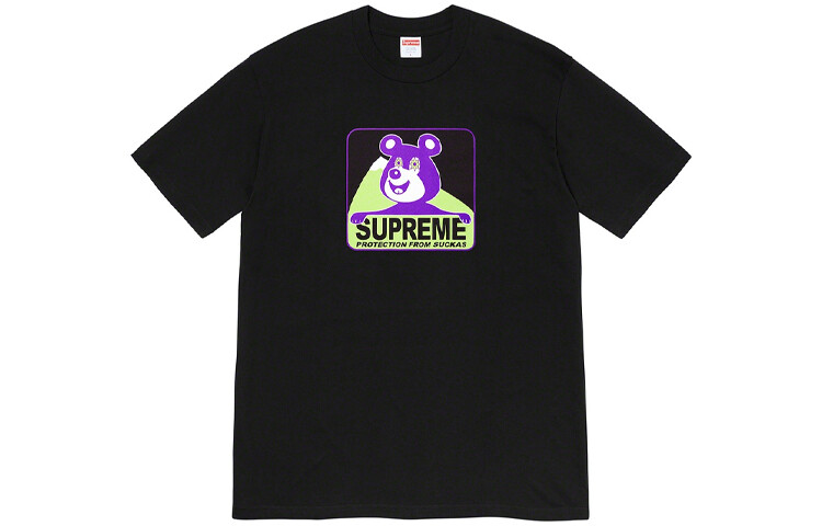 

Футболка Supreme Bear, черный / фиолетовый