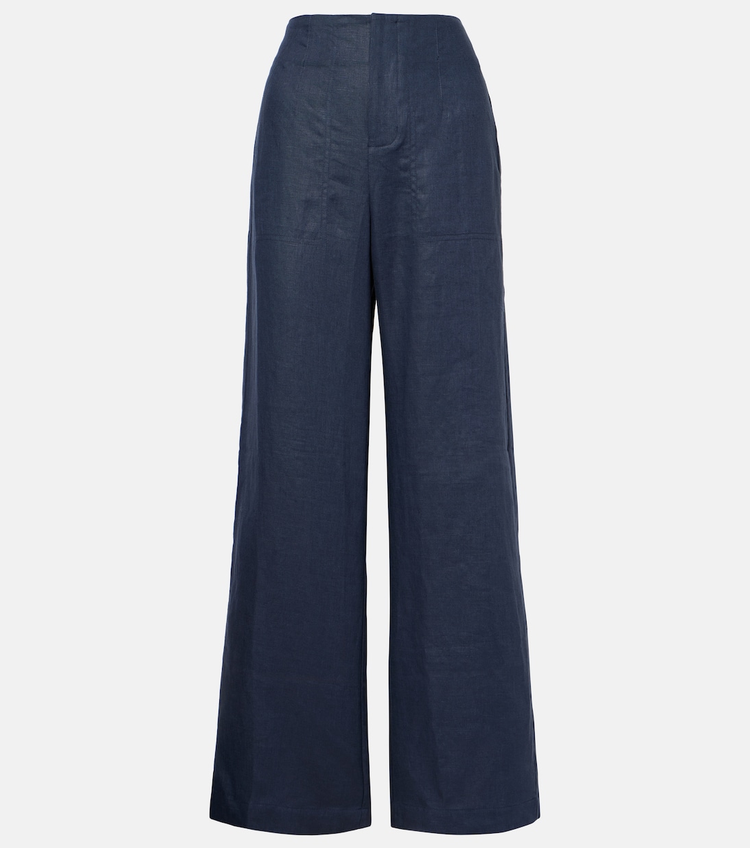 

Широкие льняные брюки Isotta Faithfull, Navy`