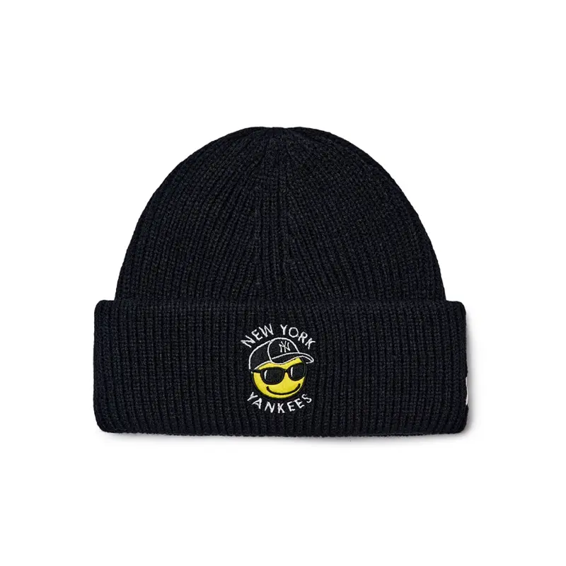 

MLB Ребристая вязаная шапка унисекс, Black