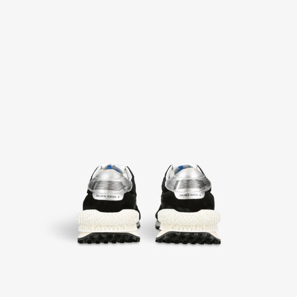 Мужские низкие кроссовки marathon runner из замши и сетки Golden Goose, черный — фото 4