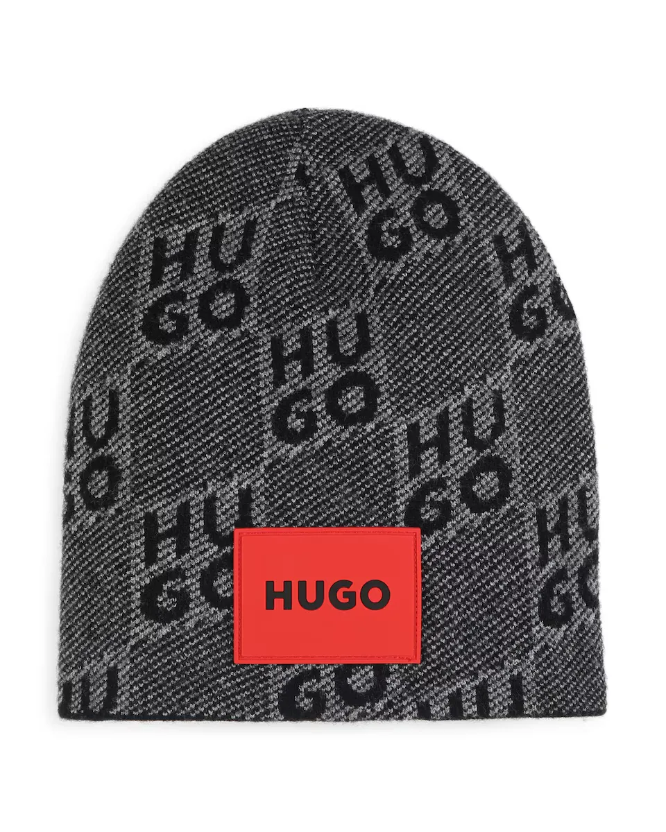 

Детская шапочка из вискозы черного цвета Hugo