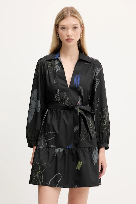 

Хлопковое платье PISOS Desigual, черный