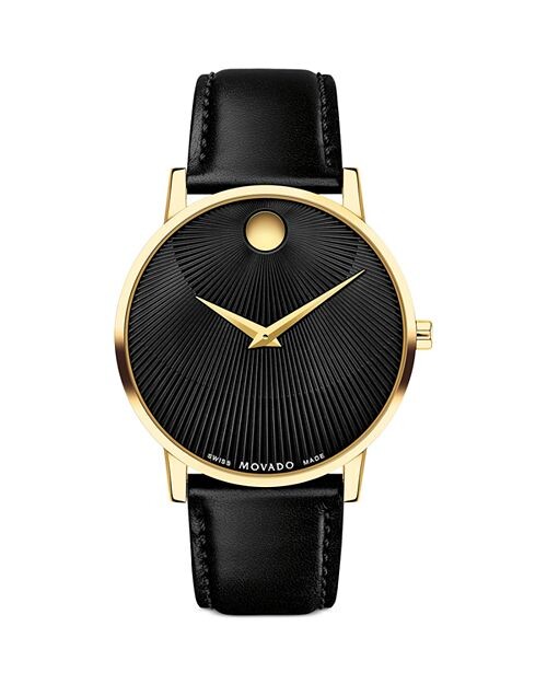 

Классические музейные часы, 40 мм Movado, цвет Black