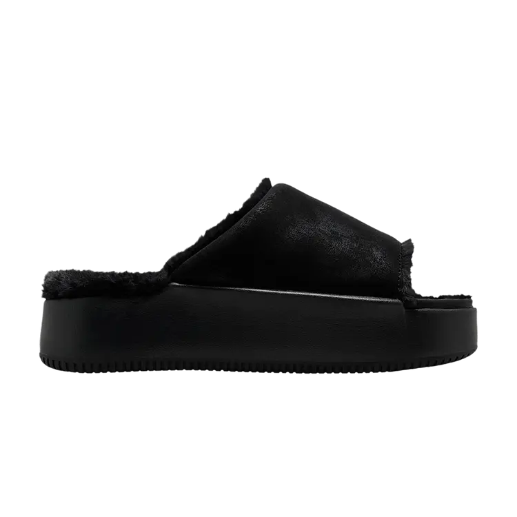Сандалии Nike Wmns Calm Elevation Fur Slide 'Black'