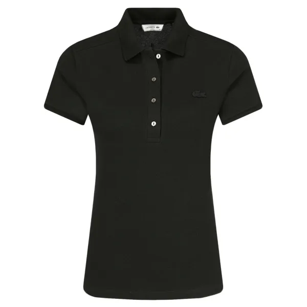 

Облегающая рубашка-поло досада Lacoste, черный