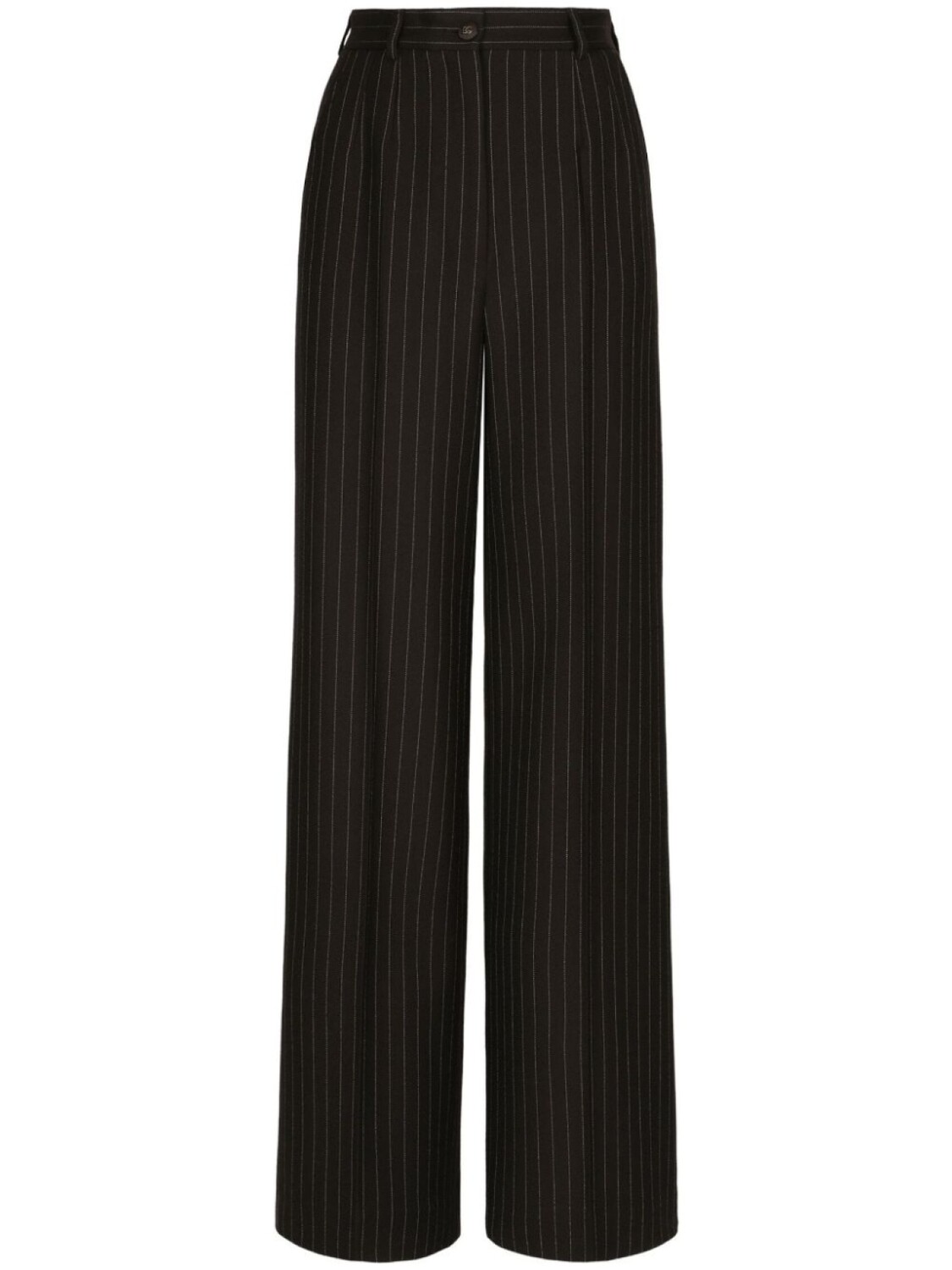 

Dolce & Gabbana широкие брюки в тонкую полоску, черный