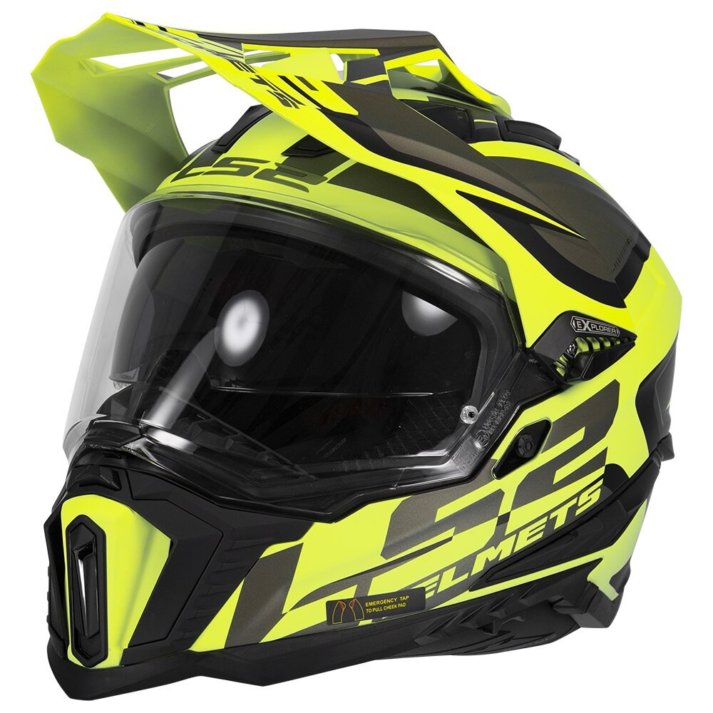 

Шлем для бездорожья LS2 MX701 Explorer Alter, желтый