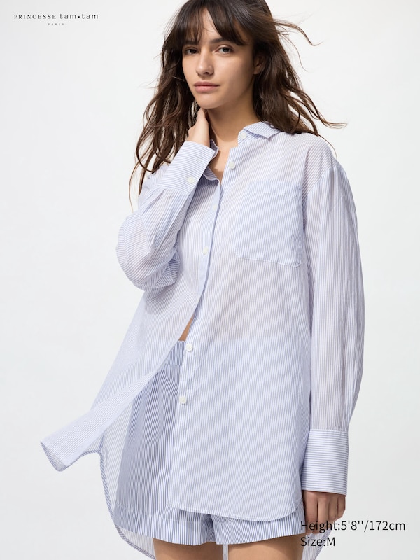 

Хлопковая куртка Uniqlo, синий