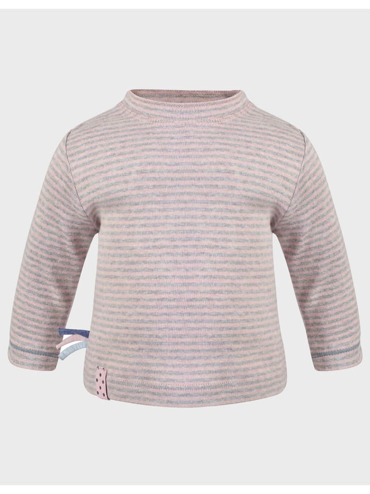 

Детская рубашка с длинными рукавами в цвете розовый меланж OrganicEra