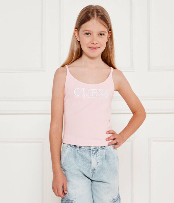 

Футболка с изображением мини-я Regular fit Guess Active, коричневый