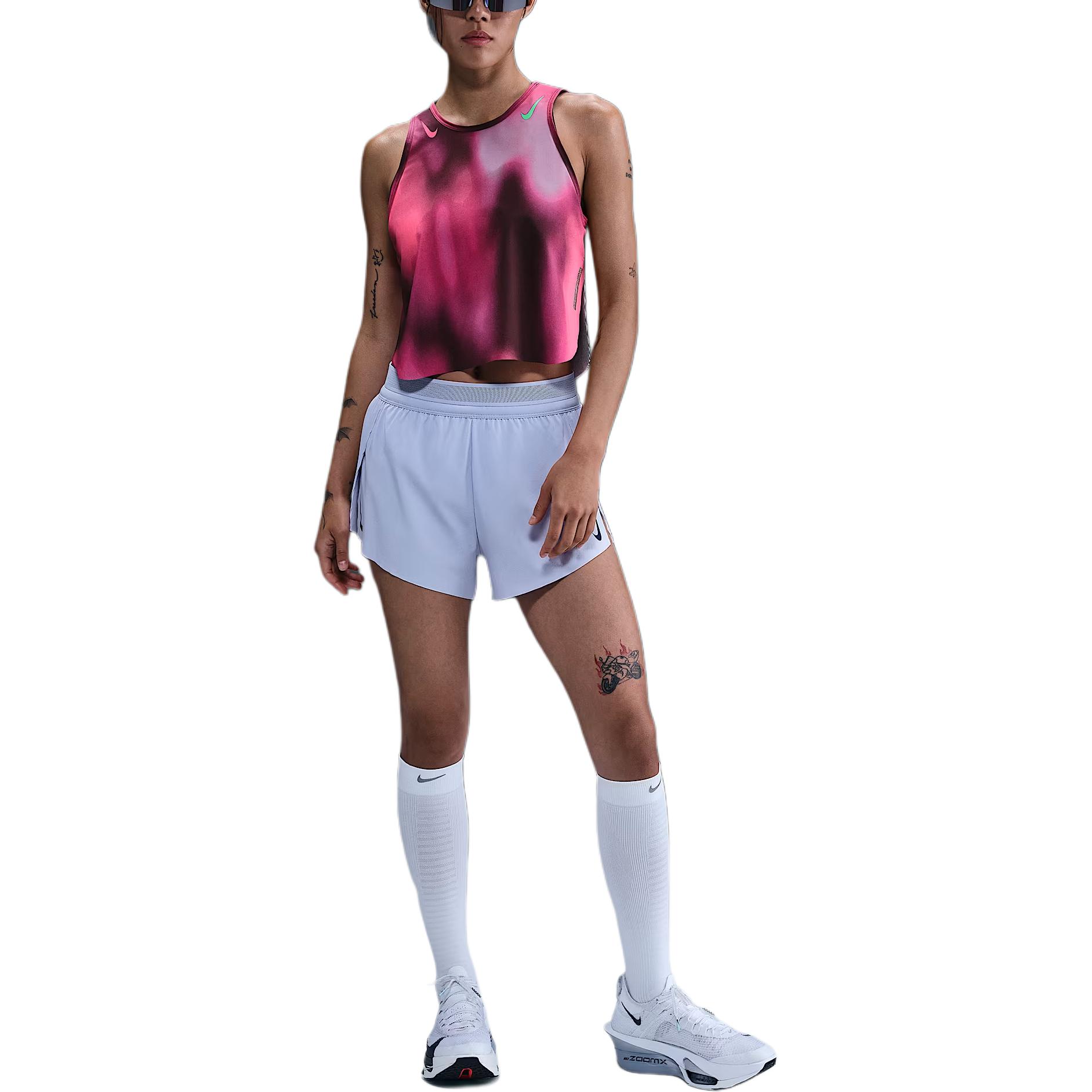 Топ Dri FIT ADV для женщин Nike, фиолетовый/красный/зеленый — фото 2