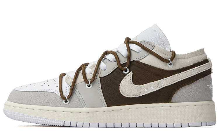 

Баскетбольные кроссовки Air 1 Vintage женские с низким верхом серо-коричневый Jordan