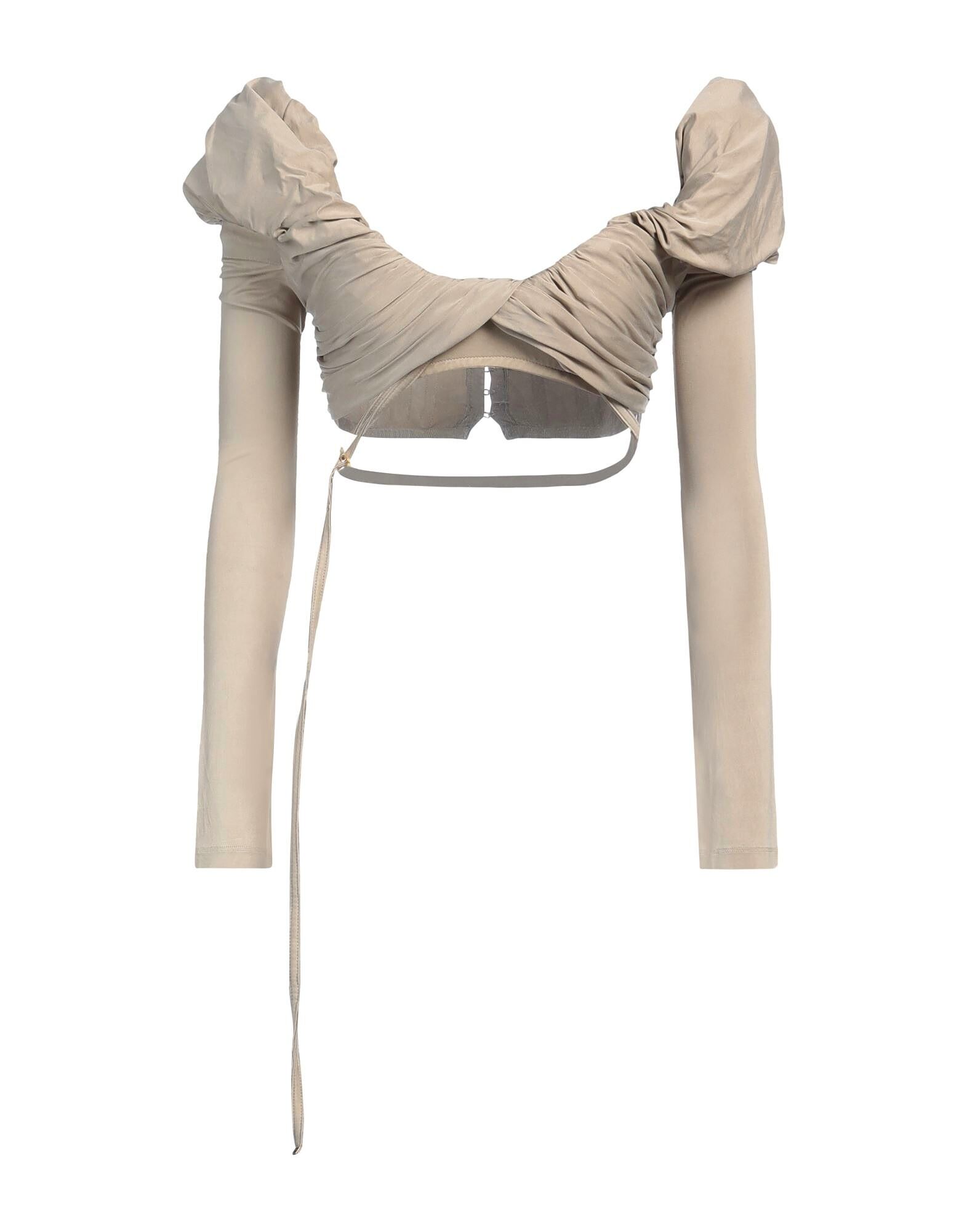 

Кроп-топ Jacquemus, хаки