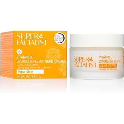 

Ночной крем с витамином C Overnight Resync 50 мл Super Glow Super Facialist
