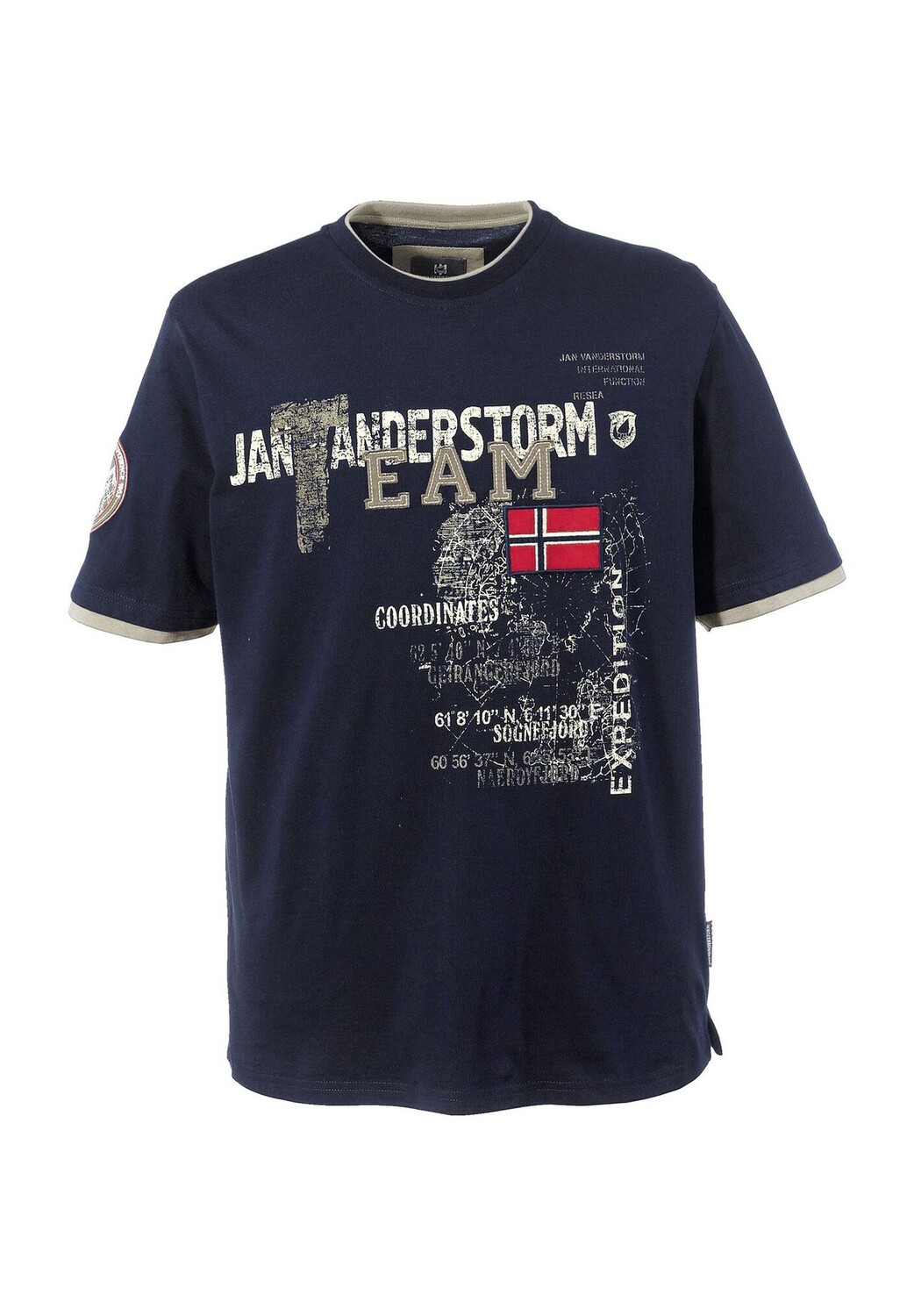 

Футболка СЁЛЬВЕ JAN VANDERSTORM, темно-синий