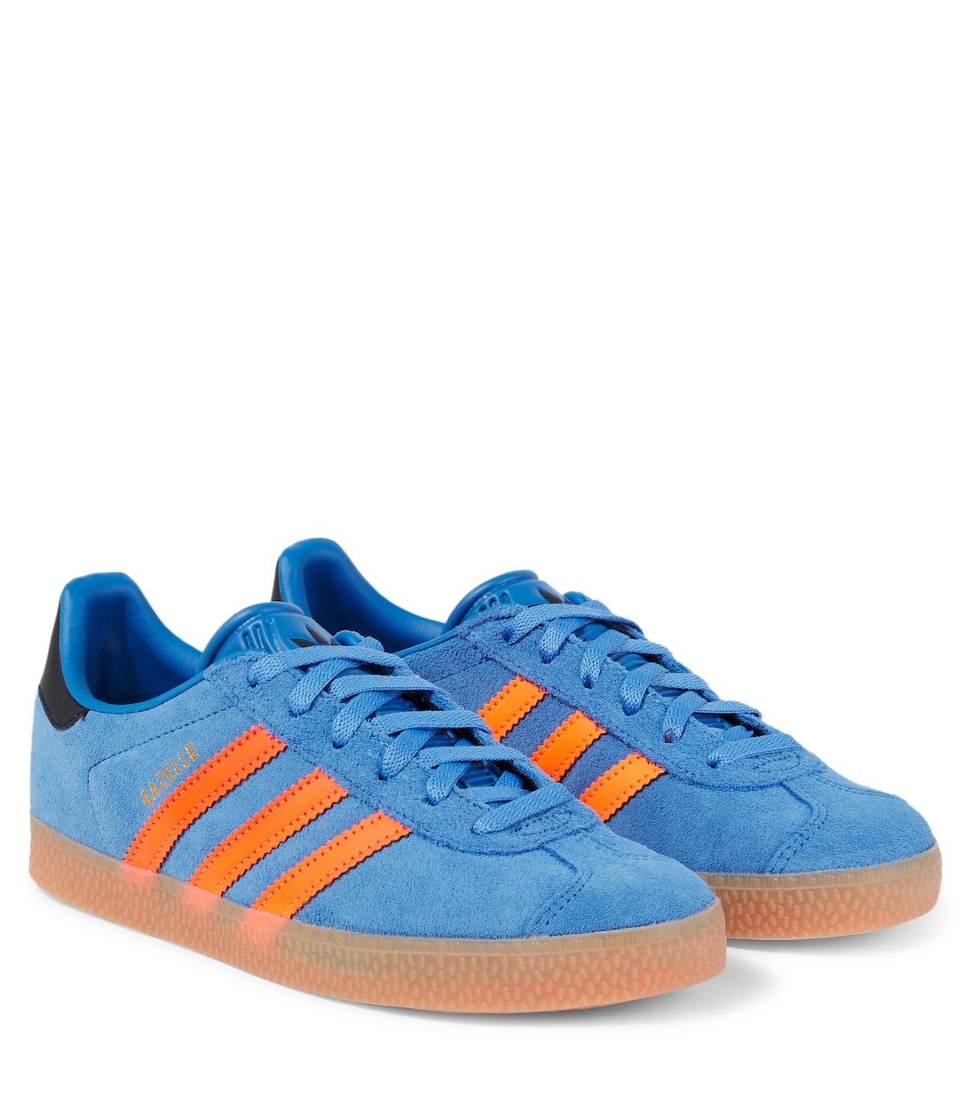 

Gazelle замшевые кроссовки Adidas Originals Kids, Focus Blue/Solar Orange