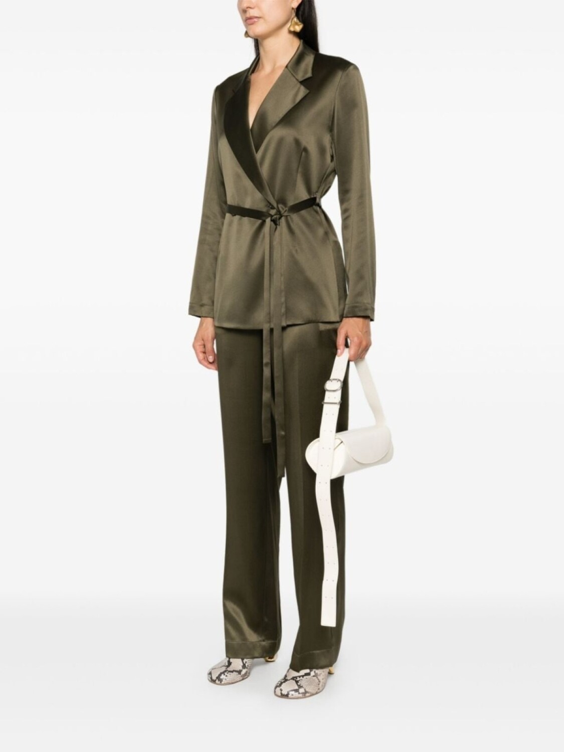 Jil Sander маленькая сумка через плечо Cannolo, нейтральный цвет — фото 2