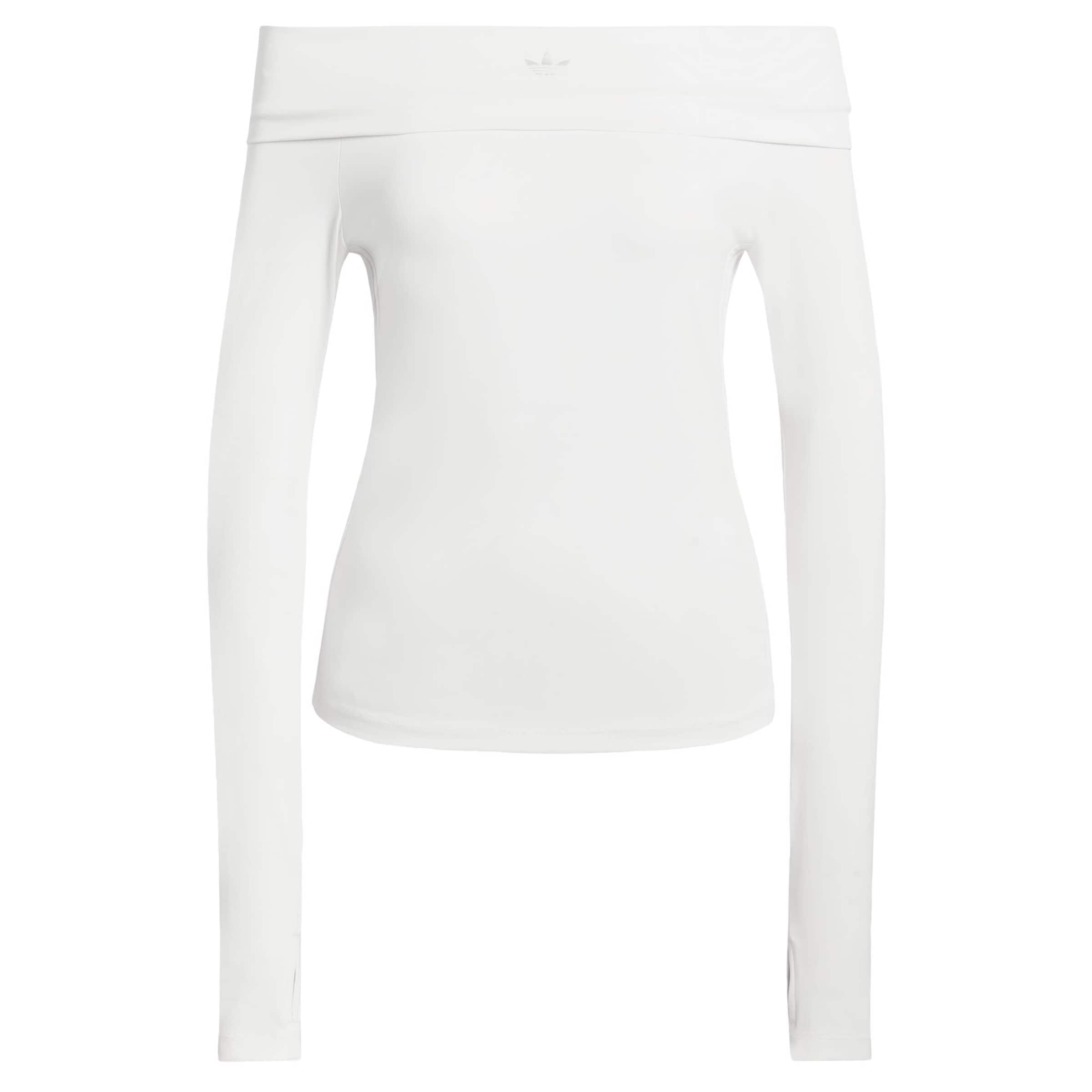 

Adidas Originals Лонгслив 'OFF-SHOULDER LONG SLEEVE' в белом цвете