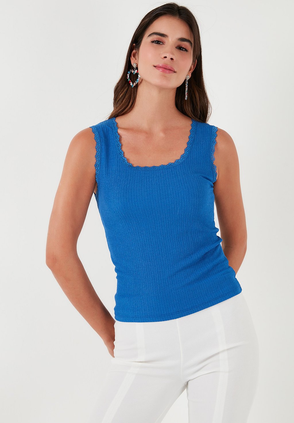 

Топ SLIM FIT LELA, синий