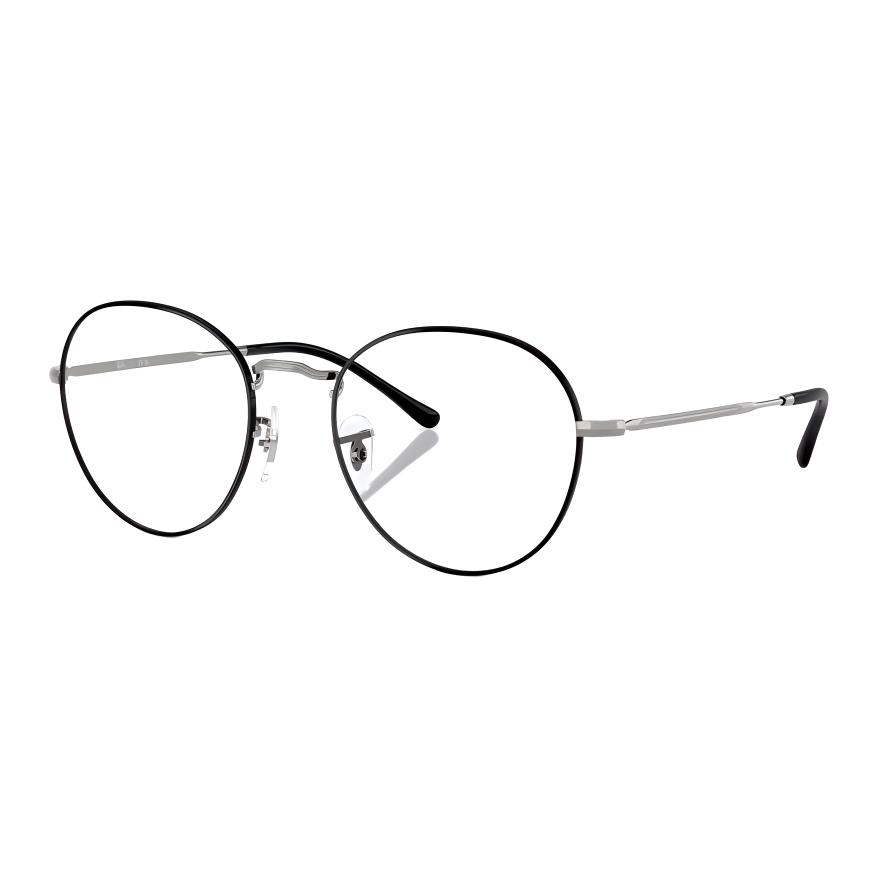 

RayBan Металлическая круглая оправа для очков женская черная, Black