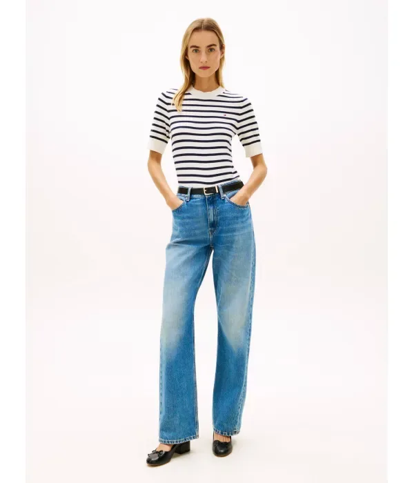 Свитер regular fit Tommy Hilfiger, экрю — фото 2