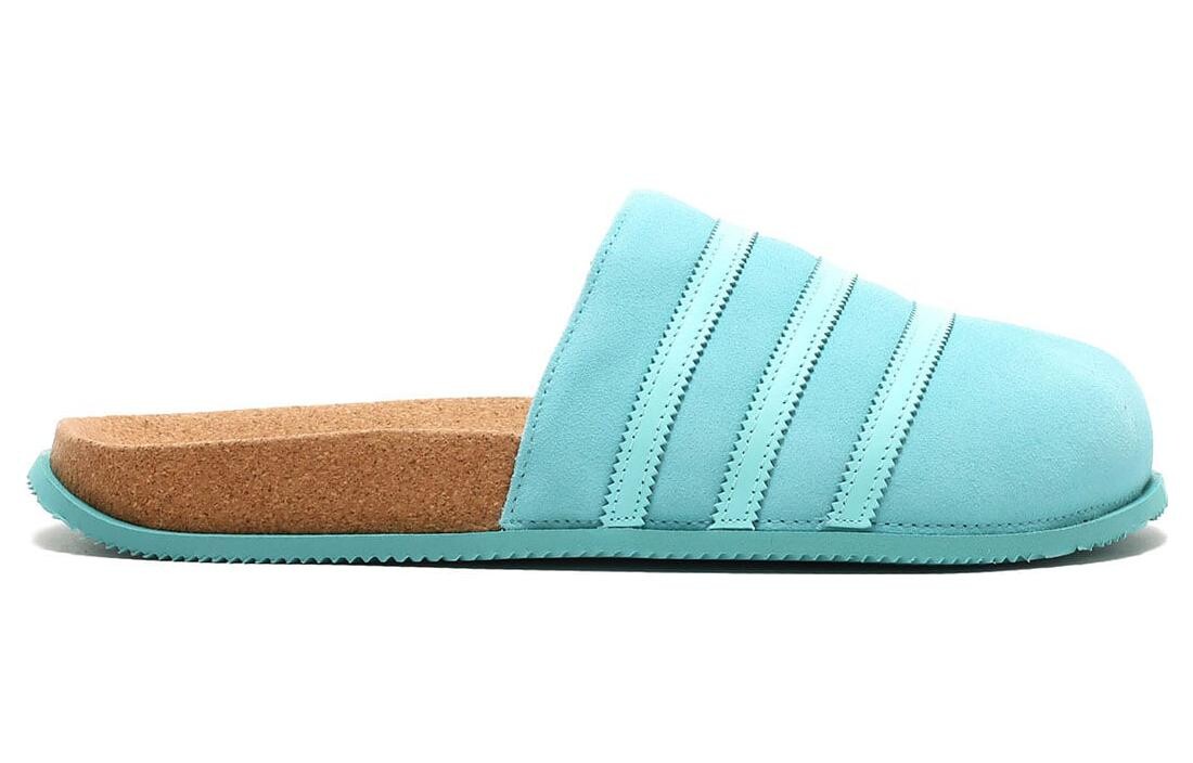 Шлепанцы adidas Adimule Lea цвета синего цвета adidas originals — фото 2