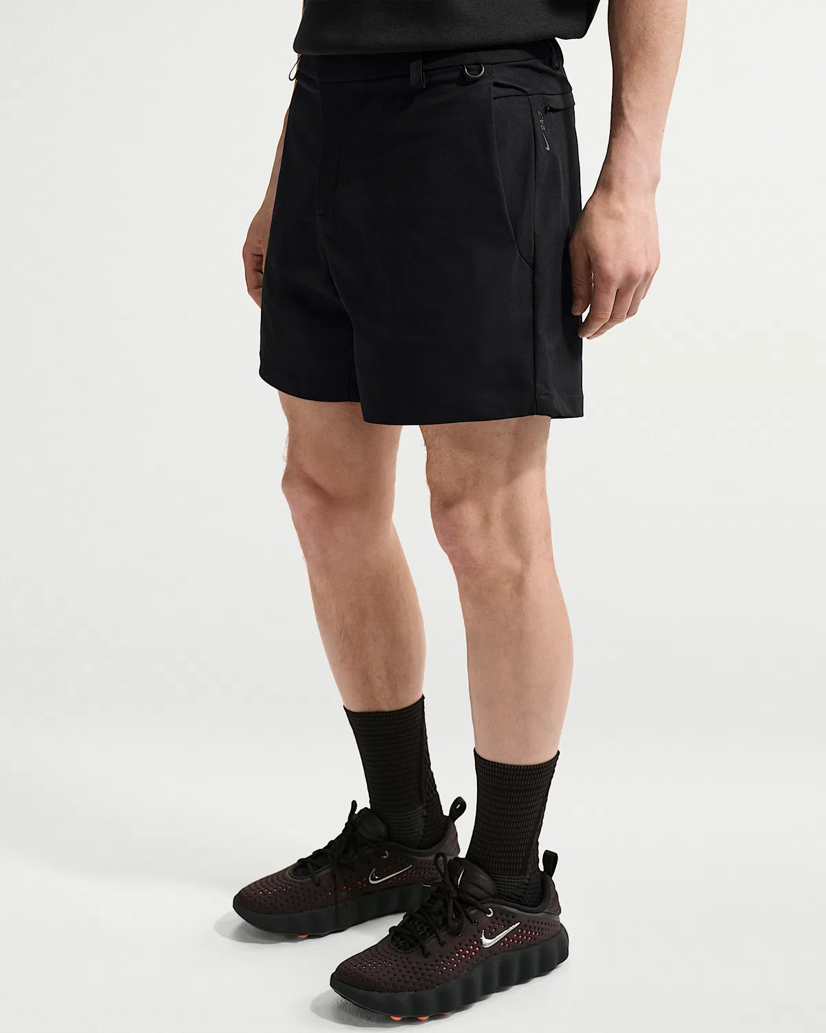 Мужские шорты Nike 24.7 PerfectStretch Dri-FIT 6", Black/Black/Dark Smoke Grey — фото 2