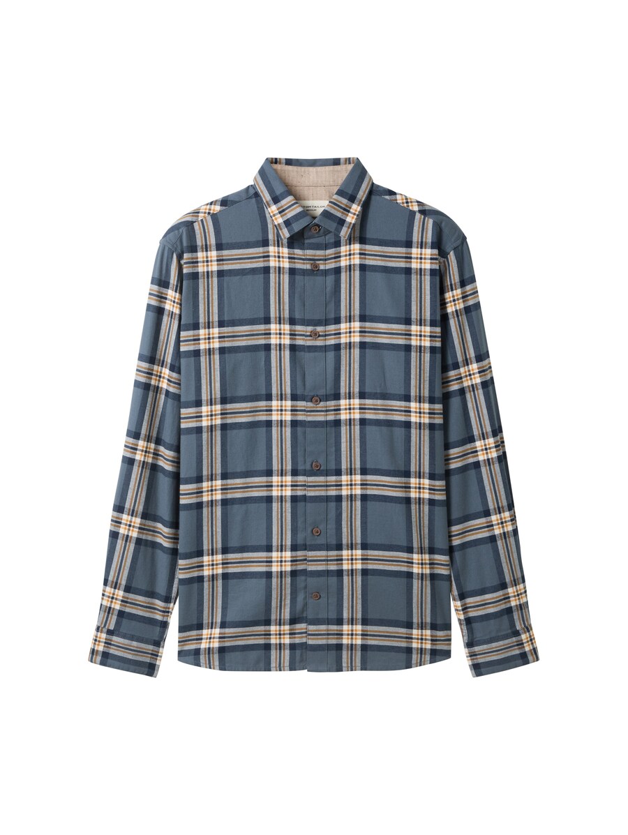 

Клетчатая рубашка TOM TAILOR Regular fit Button Up Shirt, пыльно-голубой