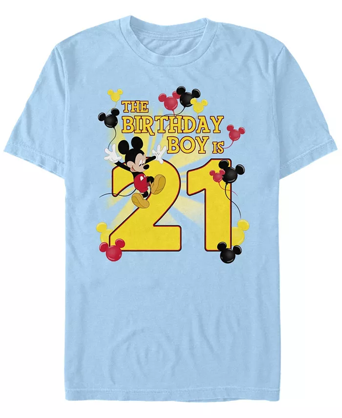 

Мужская футболка с коротким рукавом Mickey Birthday 21 Fifth Sun, синий