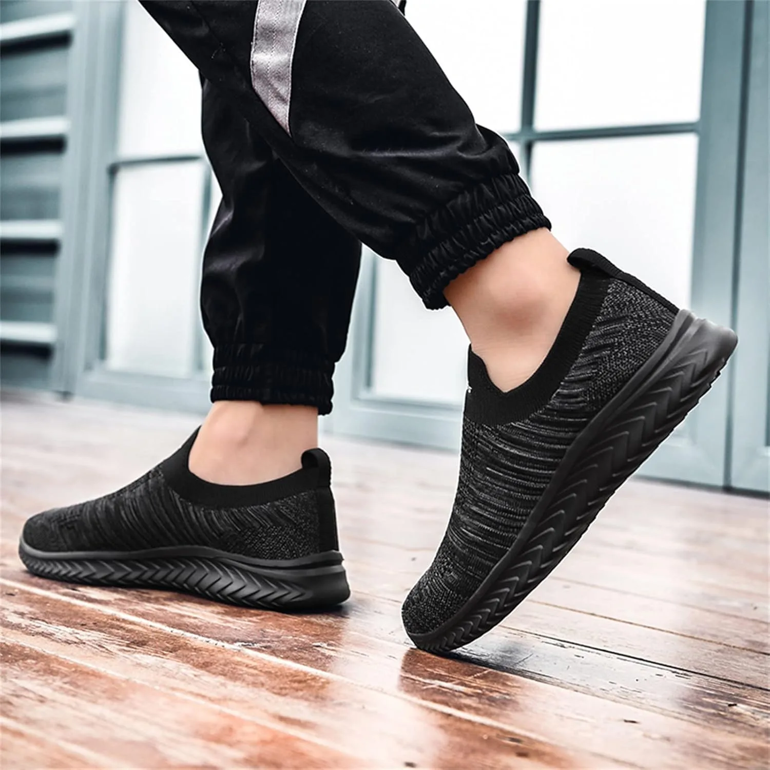 Мужские модные летние кроссовки Lite Adapt из сетчатой ткани, дышащие, легкие, удобные, повседневные, на плоской подошве Generisch, серый — фото 4