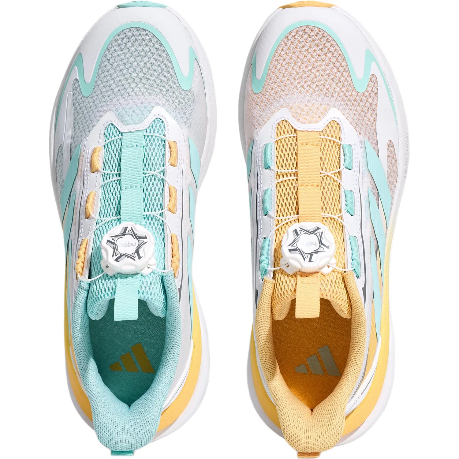 Кроссовки Lightdart Habu Fabric Low top Running Shoes Yellow White Blue Kids' Adidas — фото 4