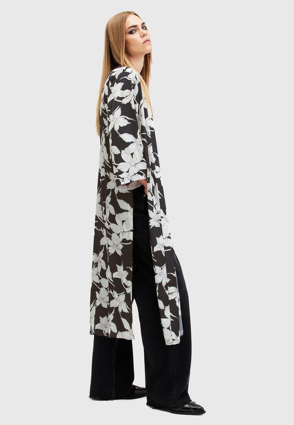 

Летняя куртка CARINE KIMONO AllSaints, черный
