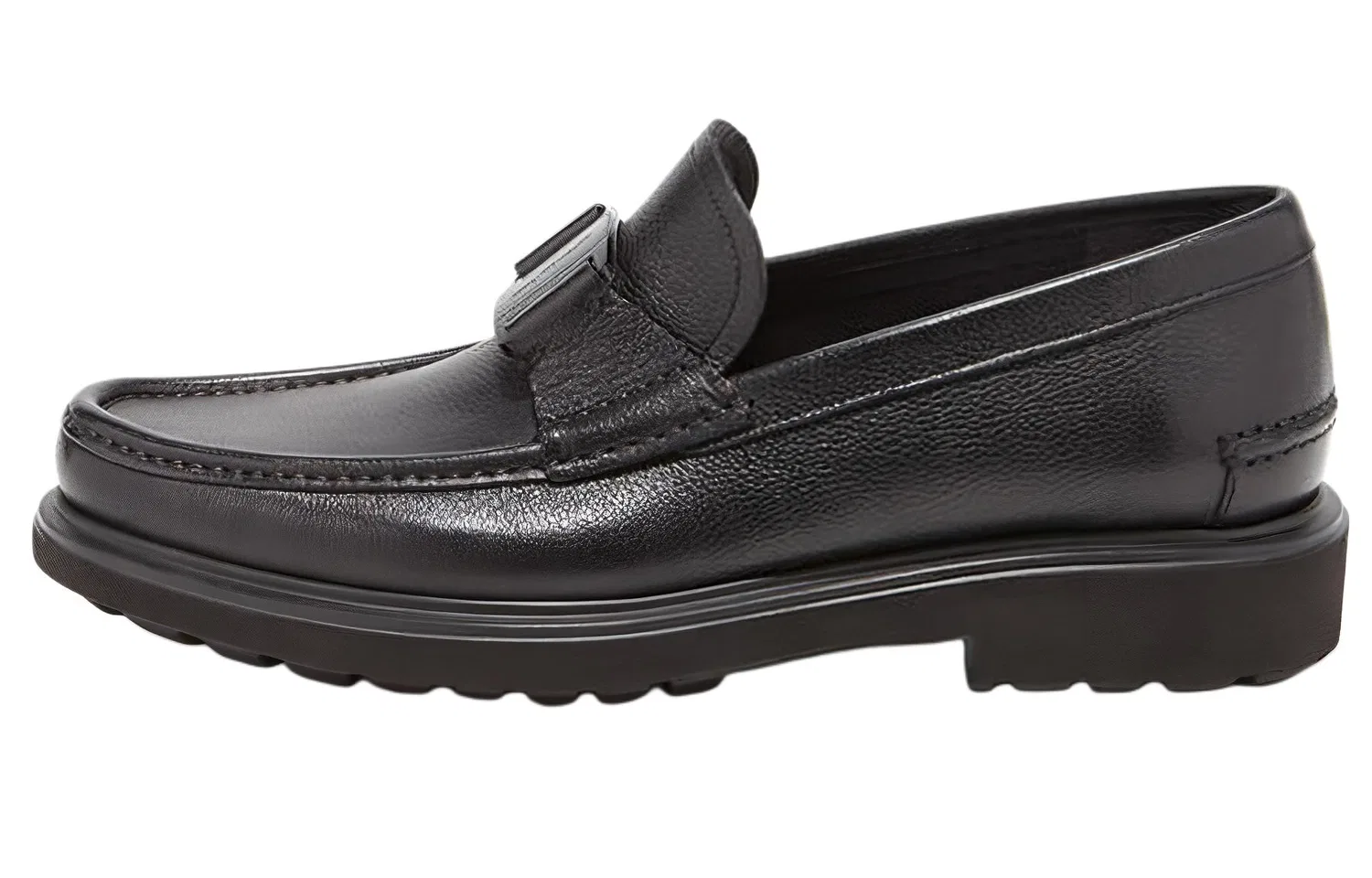 Лоферы из кожи Ferragamo Original Shoe Box Not Included черный