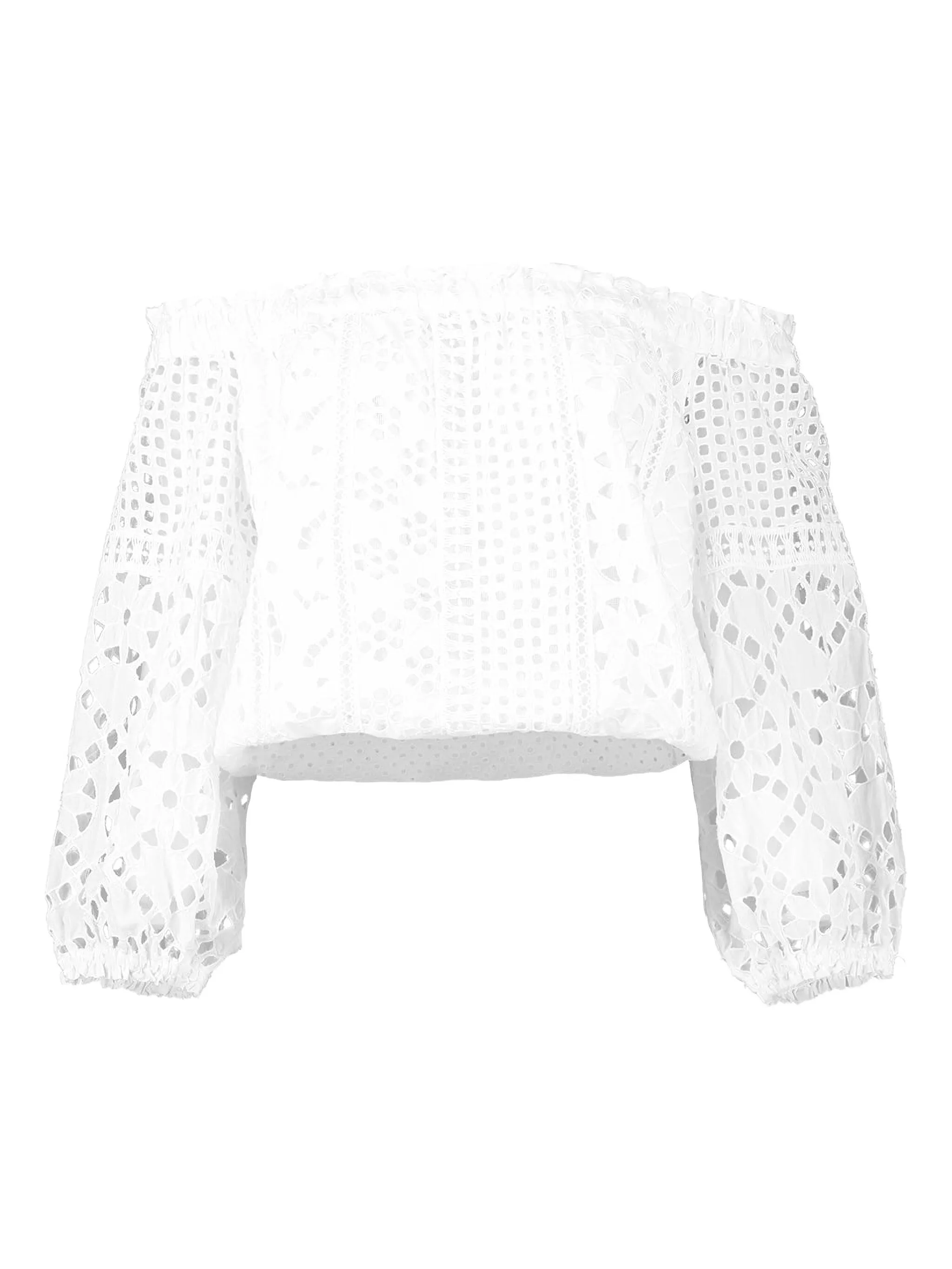 

Кружевная блузка Maira с открытыми плечами Temptation Positano, белый