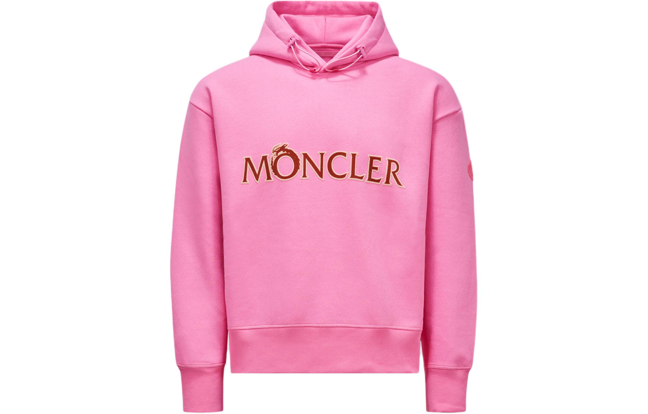 

Moncler Мужская толстовка SS24, розовая