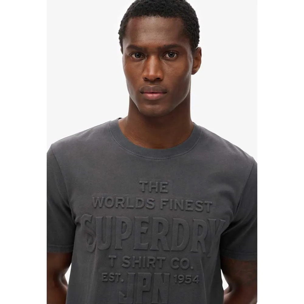 Футболка с коротким рукавом Superdry Workwear Embossed Relaxed, серый — фото 2