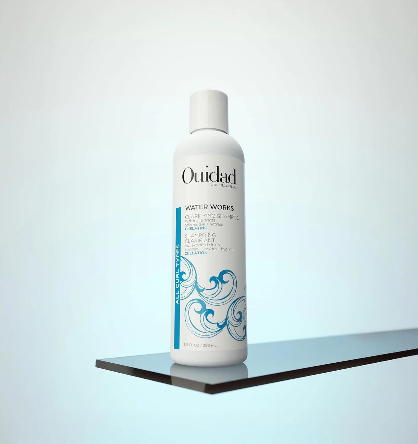 Набор Ouidad Curl Detox, шампунь для глубокого очищения от накоплений (250 мл), очищающий масляный шампунь (250 мл) и маска для контроля пушистости (230 мл), для всех типов кудрей — фото 2