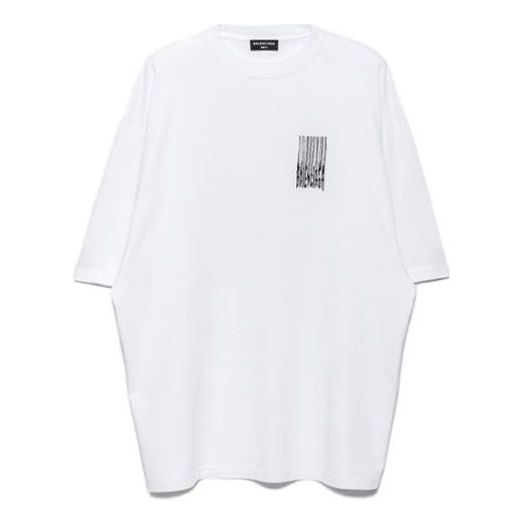 

Футболка Balenciaga Barcode T-Shirt 'White', белый