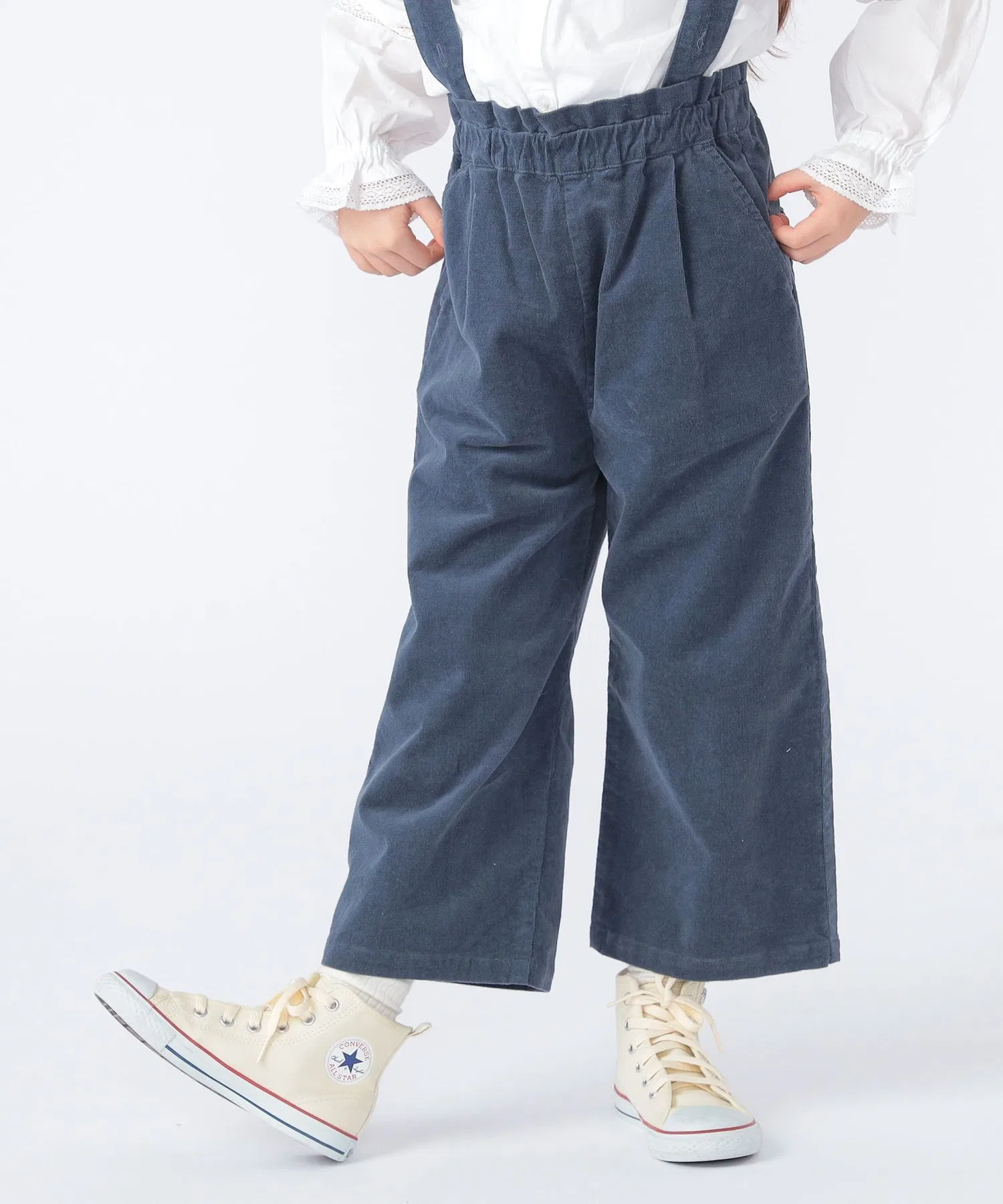 Детские брюки SHIPS KIDS с подтяжками из вельвета — фото 4