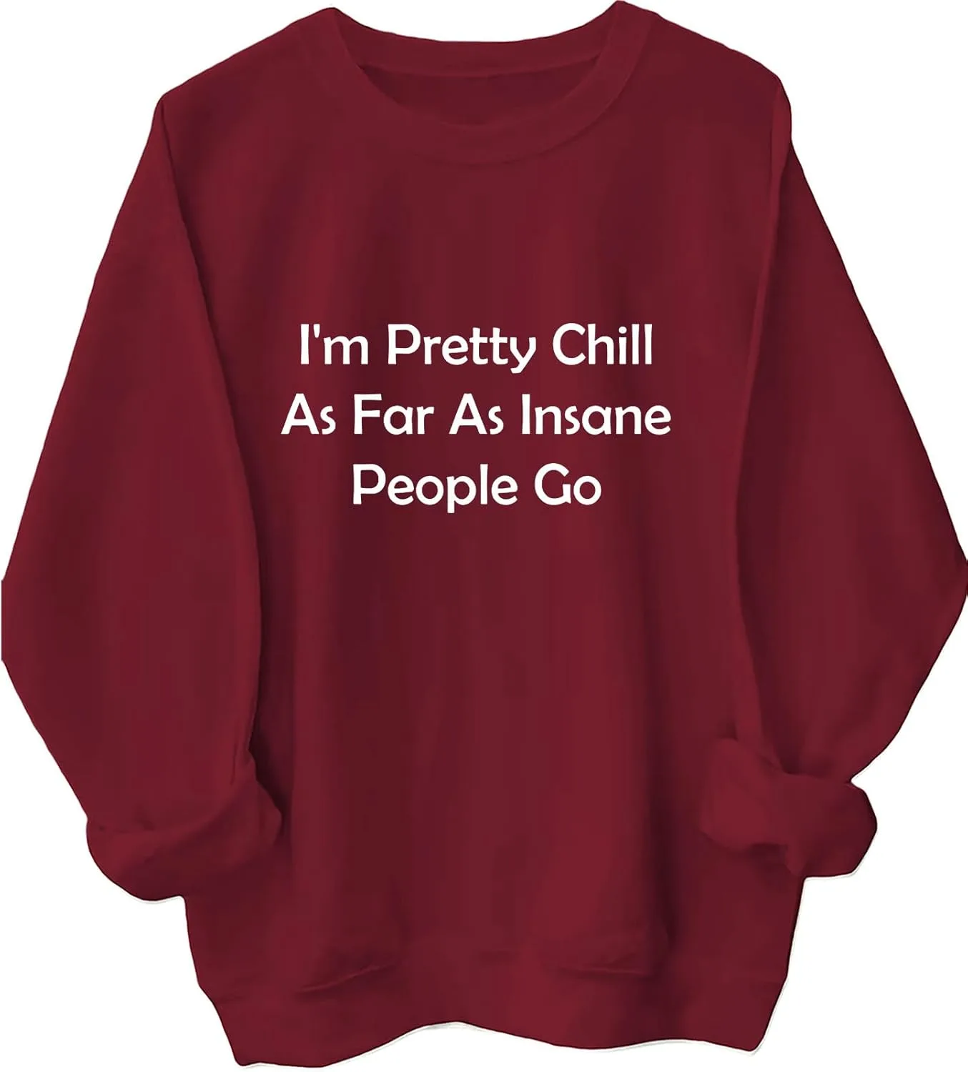 

Толстовка I'm Pretty Chill As Far As Insane People Go с надписью в темных тонах для мужчин и женщин Batclock
