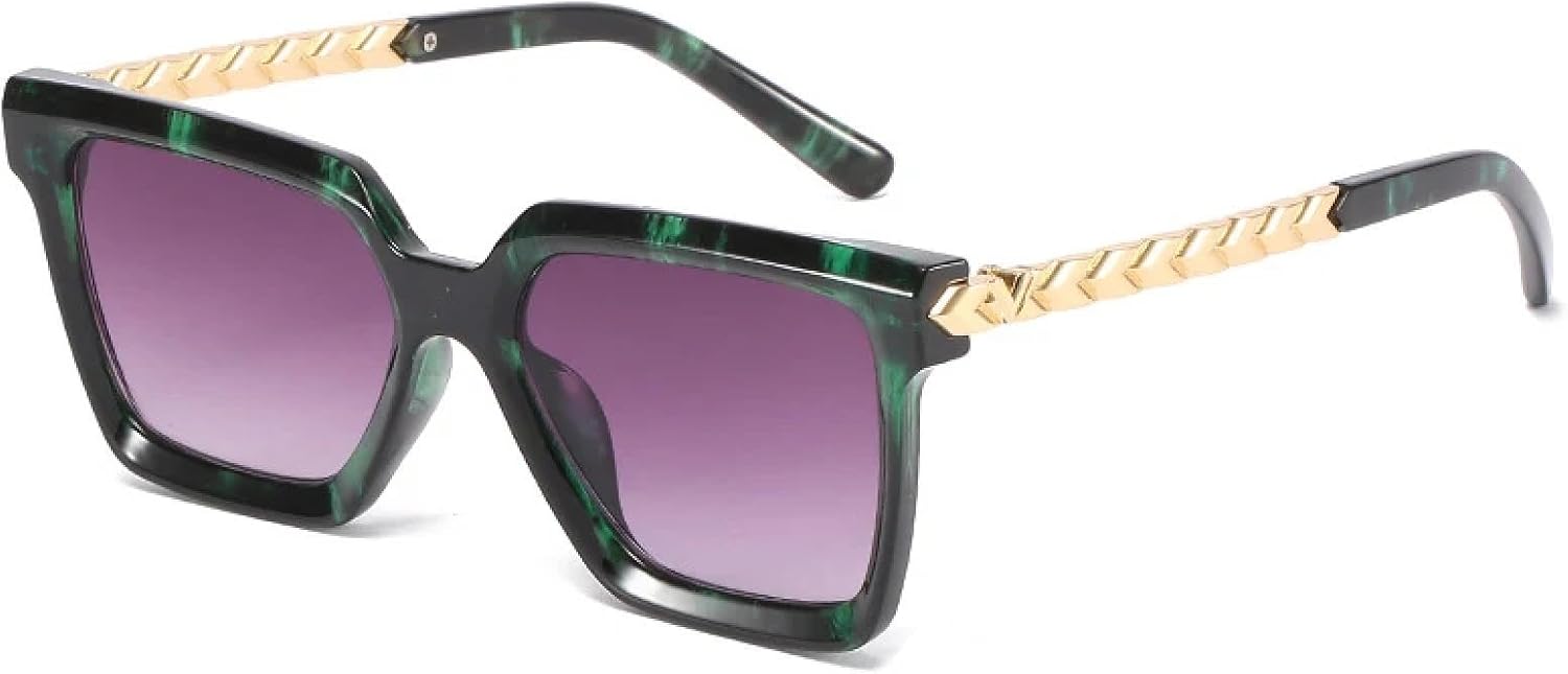 

Ретро металлические солнцезащитные очки для женщин, модные, классические, роскошные, мужские, трендовые, для активного отдыха, вождения, путешествий, солнцезащитные очки UV400 TKKTLLT, Black Green Gray