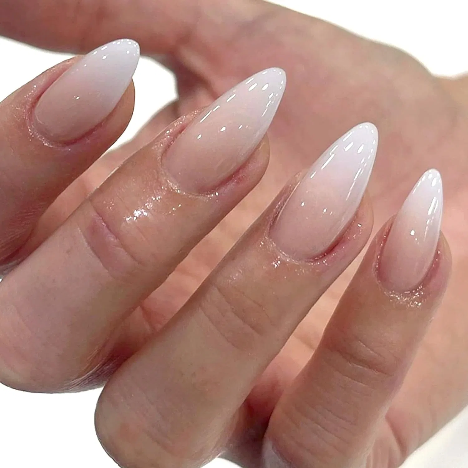 Набор из 24 длинных накладных ногтей миндалевидной формы с градиентом Virellay, Gradient Almond